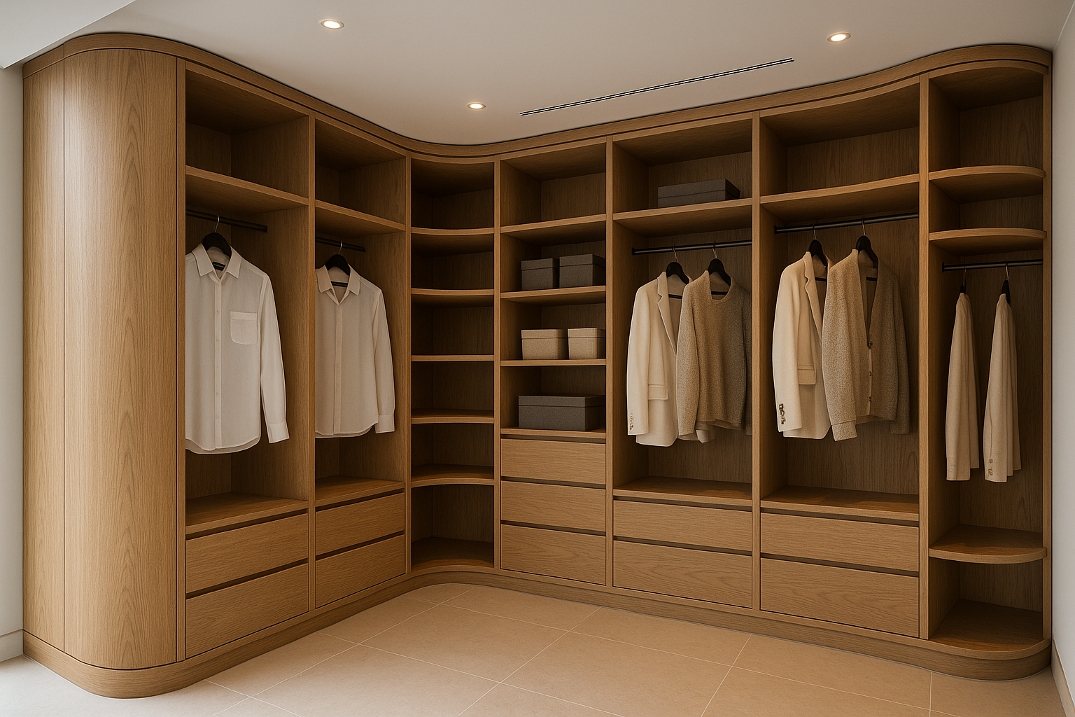 Armarios para esquinas Curvas