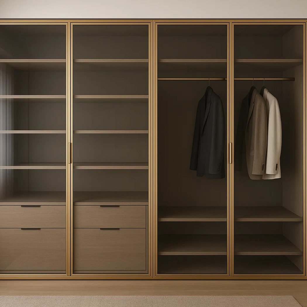 armario cristal madera natural armario cristal madera natural