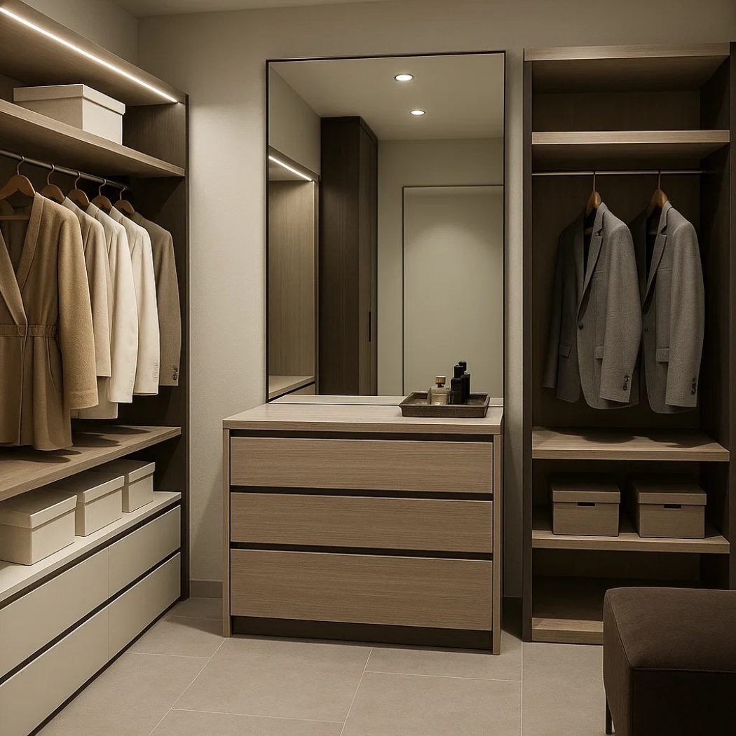 vestidor tocador y espejo