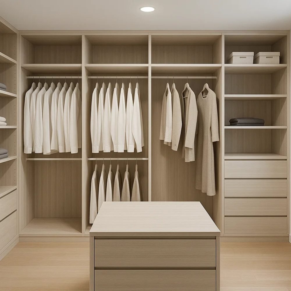 vestidor tonos claros